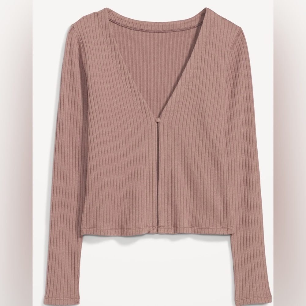 Old navy rib knit single cardigan